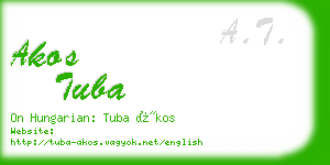 akos tuba business card